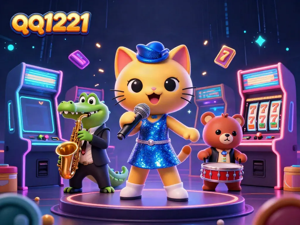 Experience the thrilling qq1221 online casino excitement with vibrant characters and gaming elements.