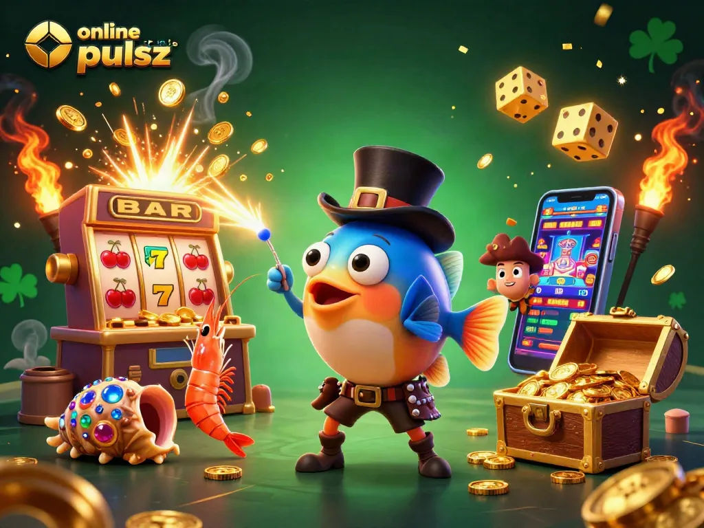 Engage with online casinos like pulsz showcasing colorful casino characters and themes.