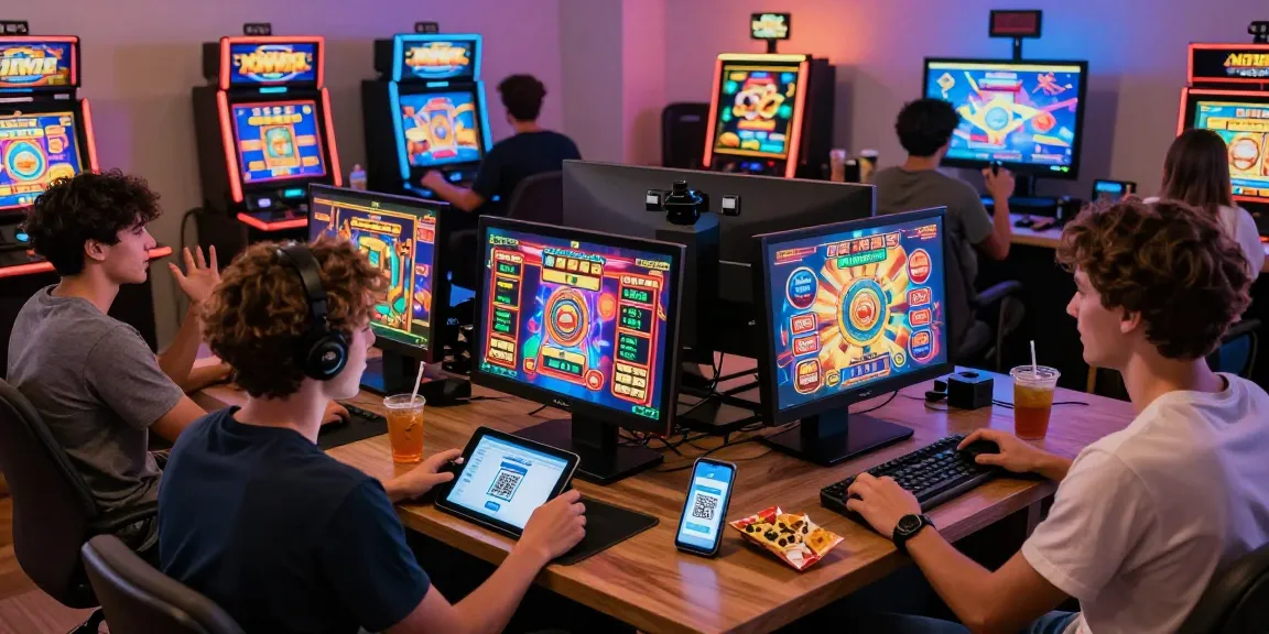 Engaged players experiencing slot gaming at https://www.fridacamden.co.uk/ with vibrant graphics and social atmosphere.