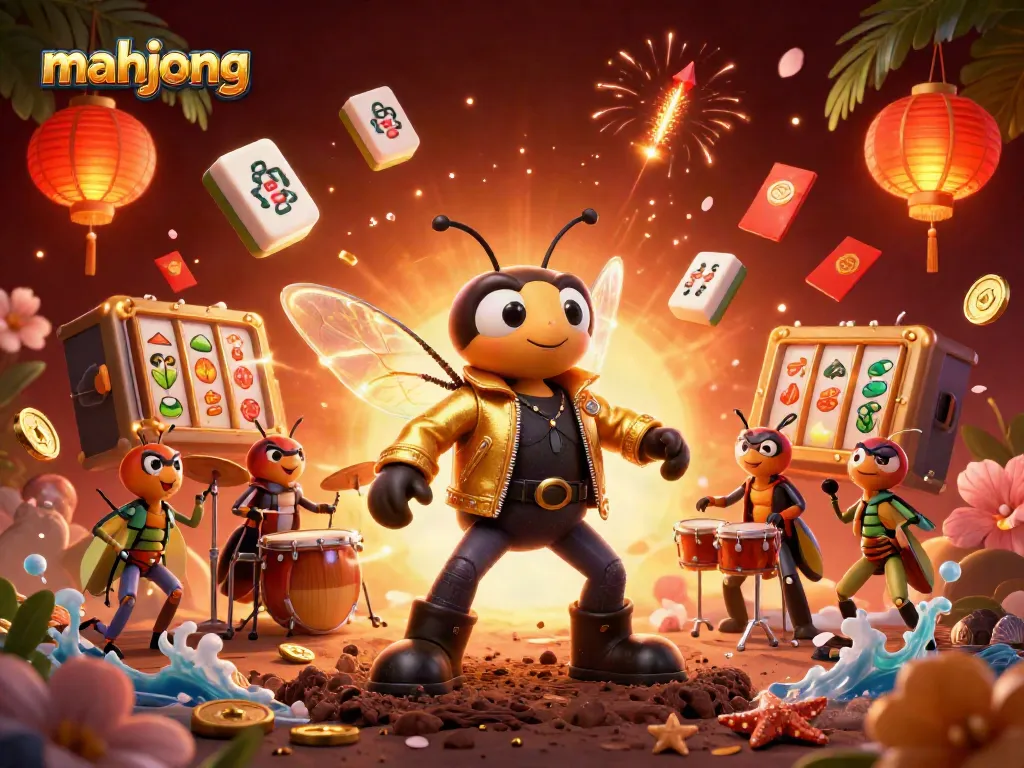 Engage in a thrilling mahjong experience with immersive characters and energetic casino elements.