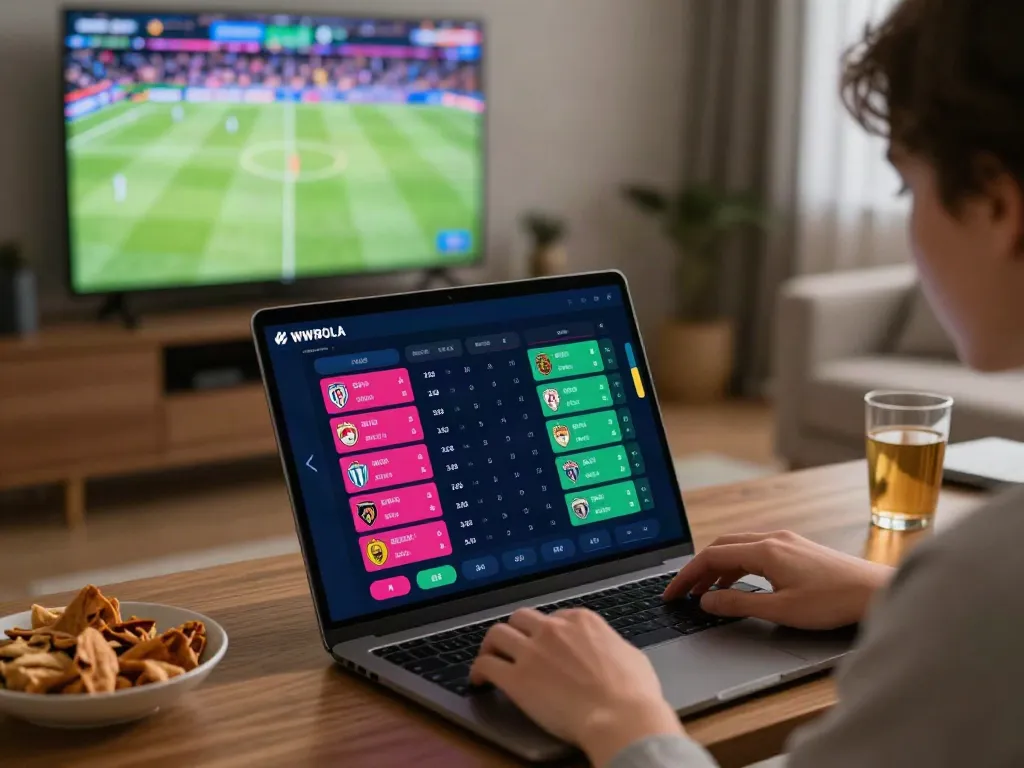 WWBOLA sports betting app in action showing vibrant odds and team stats.
