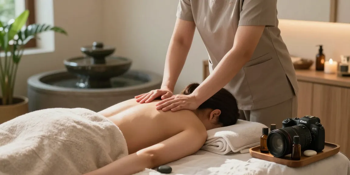Indulging in 인천출장마사지 with a serene spa atmosphere and expert therapist.
