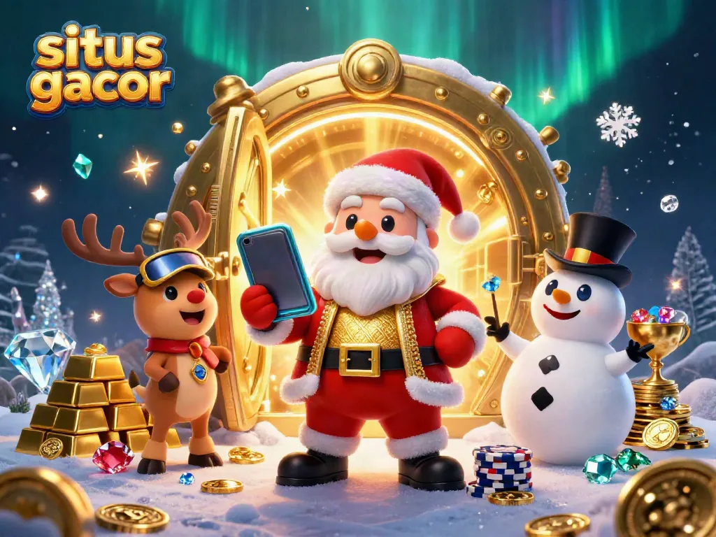 Engage in situs slot gacor with Santa and friends at a glowing treasure-filled casino