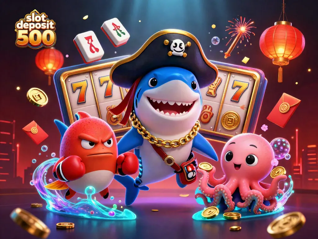 Engage with vibrant slot deposit 500 casino action featuring cheerful characters and rich game elements.