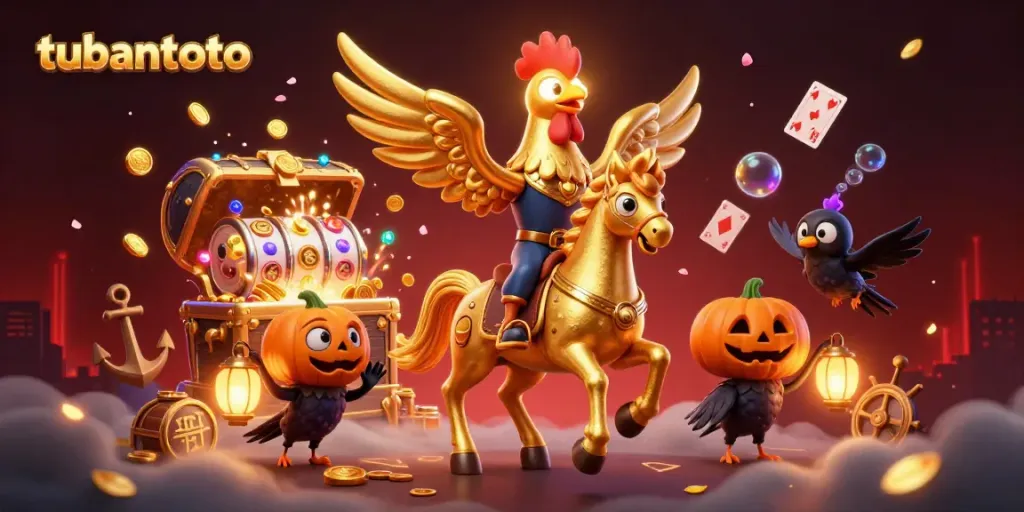 Experience thrilling gameplay at tubantoto with exciting slot reels and dynamic casino scenes.