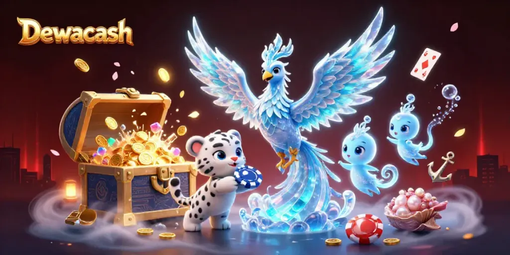 Dewacash invites you to enjoy a vibrant online betting experience amidst enchanting characters and dynamic casino elements.