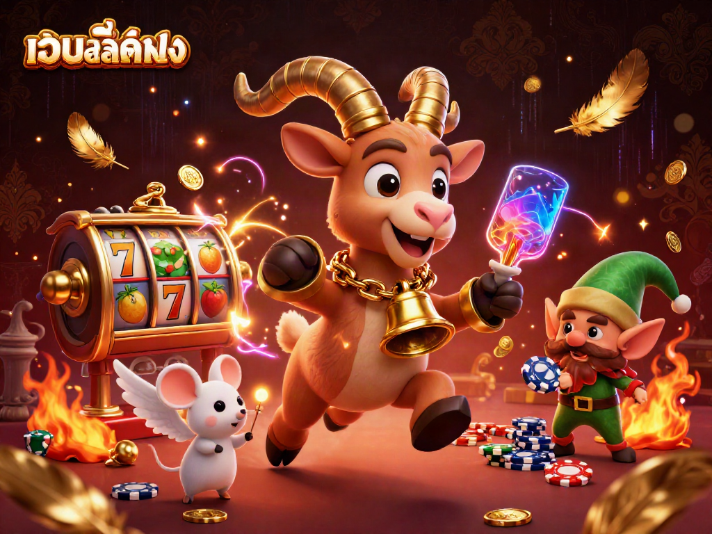 Play exciting เว็บสล็อตตรง at a spooky casino with Krampus, an angel mouse, and elf gremlins!