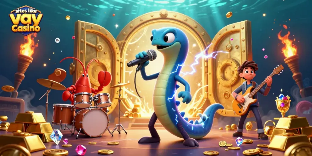 Engage with top sweepstakes at sites like yay casino featuring vibrant underwater characters.