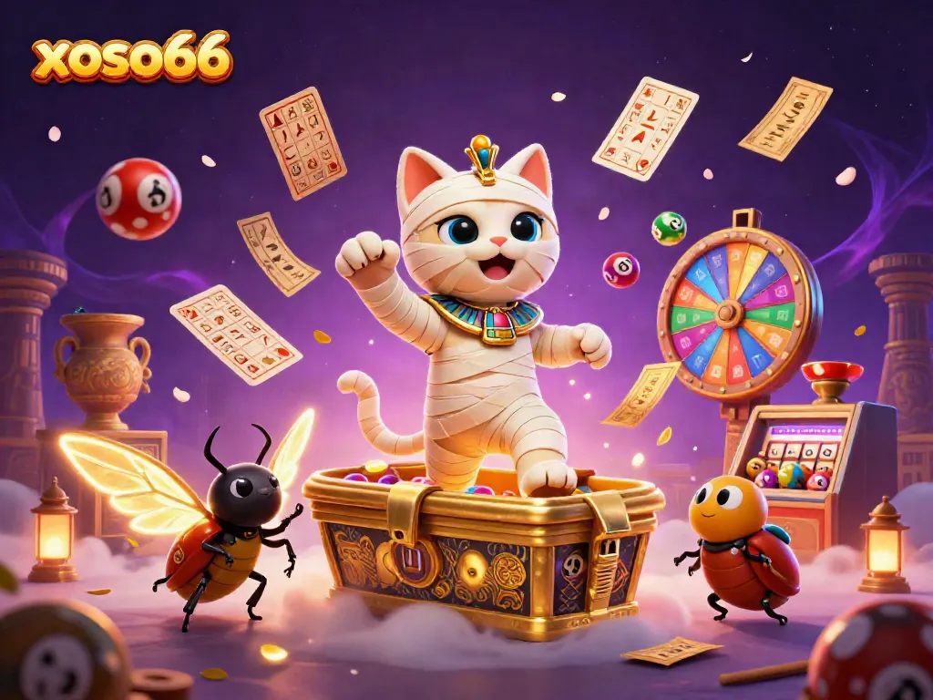 Experience thrilling gaming at xoso66 with a lively display of colorful casino elements.