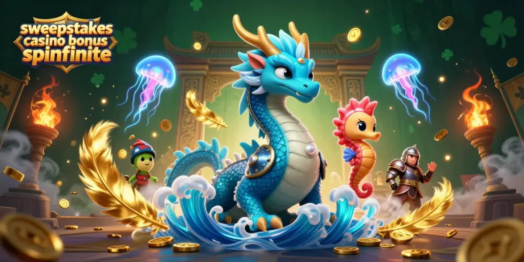Engage with sweepstakes casino bonus spinfinite in this vibrant, dynamic casino-themed illustration.