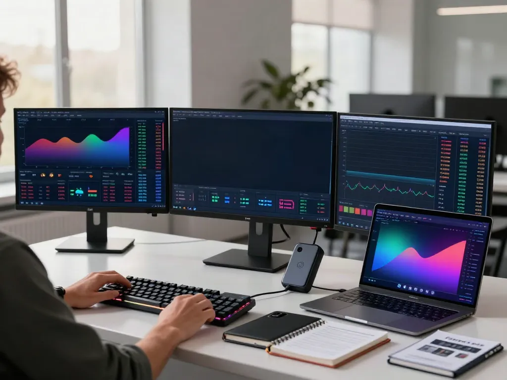 Dynamic forex quote API analysis in a modern crypto trading workspace.