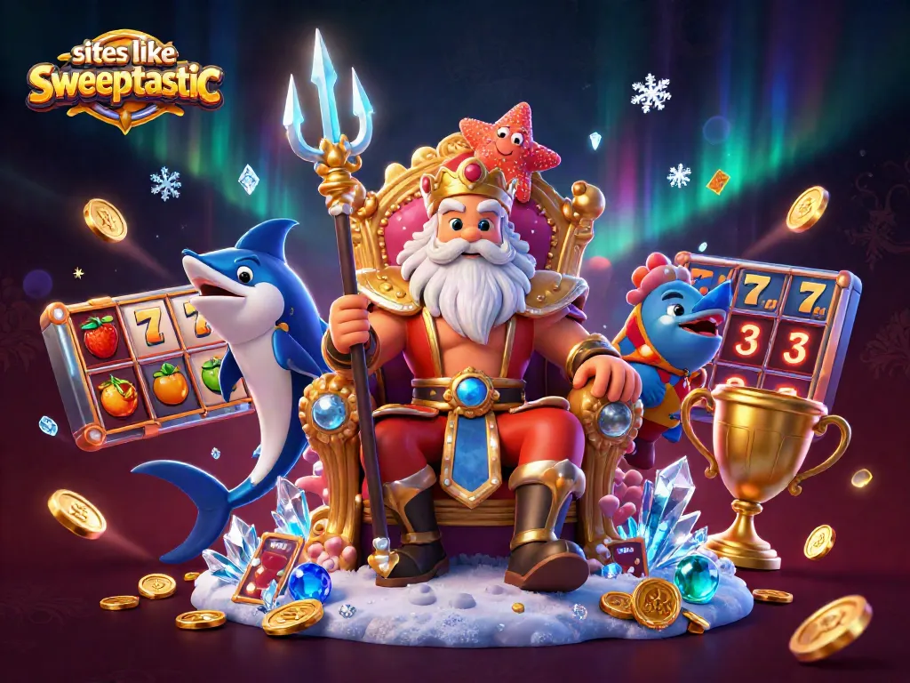 Play slots like Sweeptastic and enjoy thrilling jackpot experiences with vibrant casino elements.