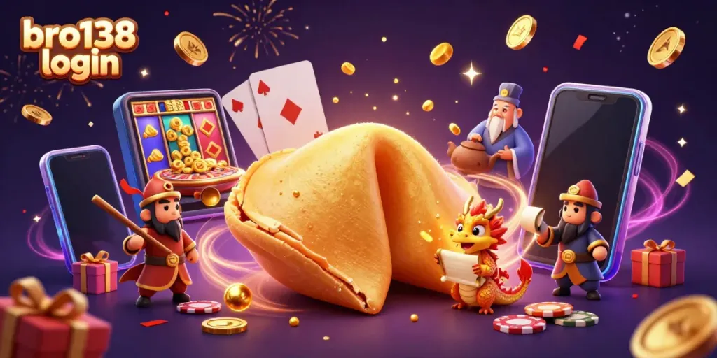 Engage with bro138 login for slot games amid golden coins and thrilling casino elements.
