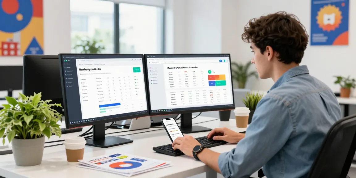 Buy android installs strategy in a vibrant digital marketing workspace.